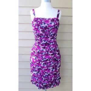 Charlotte Russe Ruched Floral Print Dress
